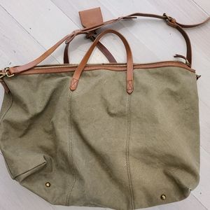 Madewell transport weekender in canvas